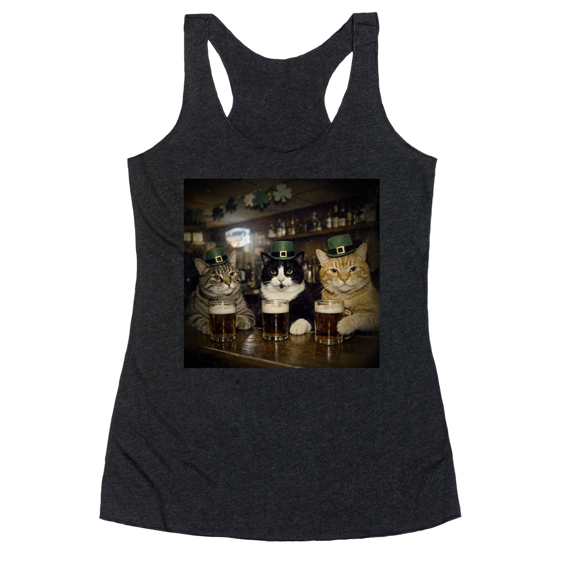 Saint Patrick Cats Racerback Tank