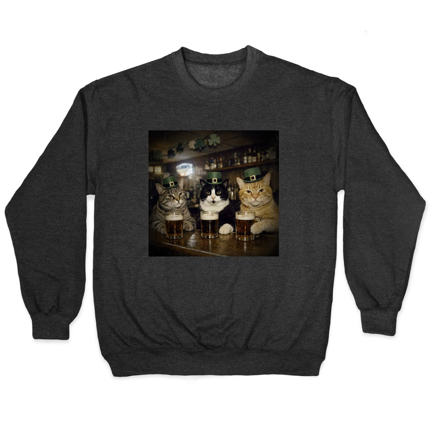 Saint Patrick Cats Crewneck Sweatshirt