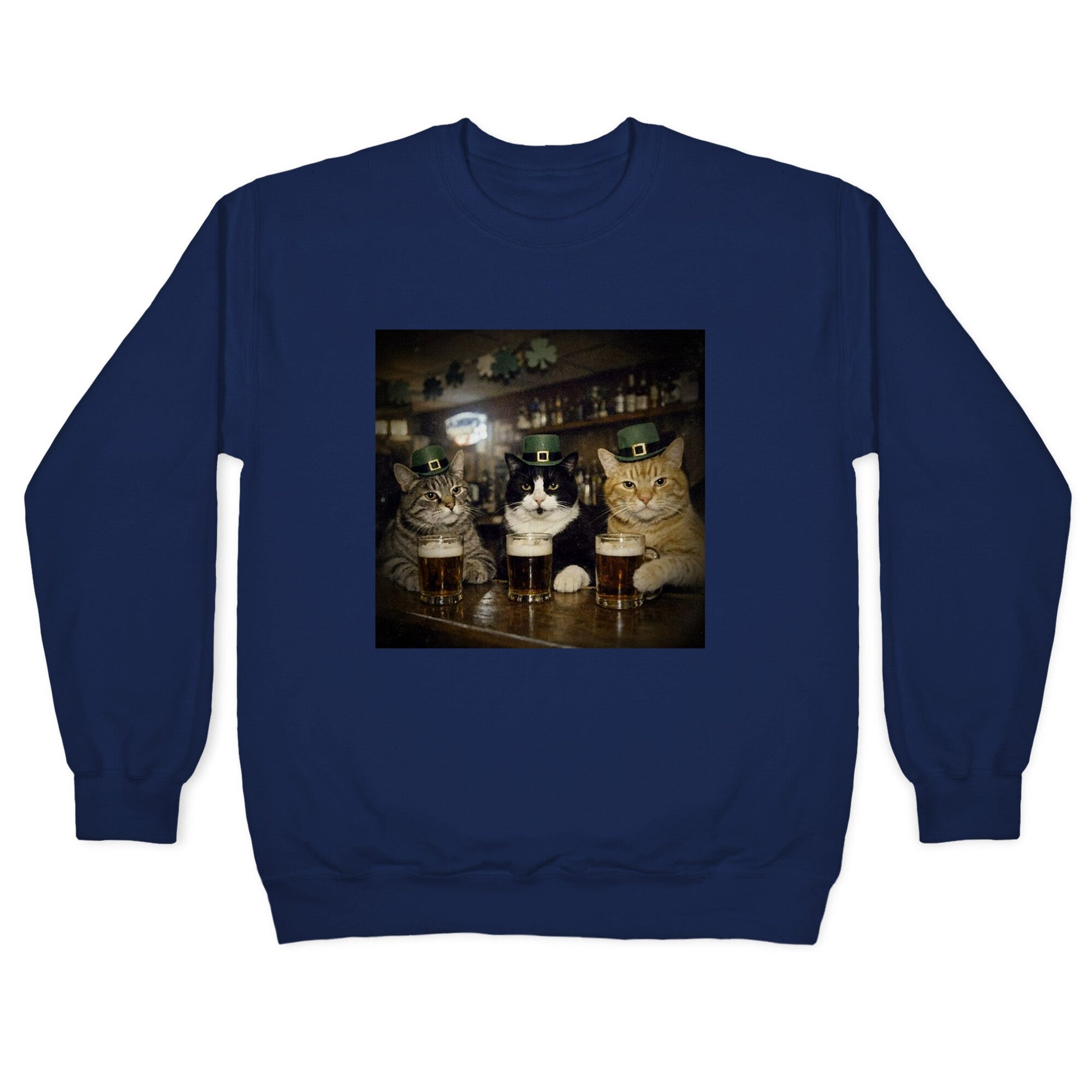 Saint Patrick Cats Crewneck Sweatshirt