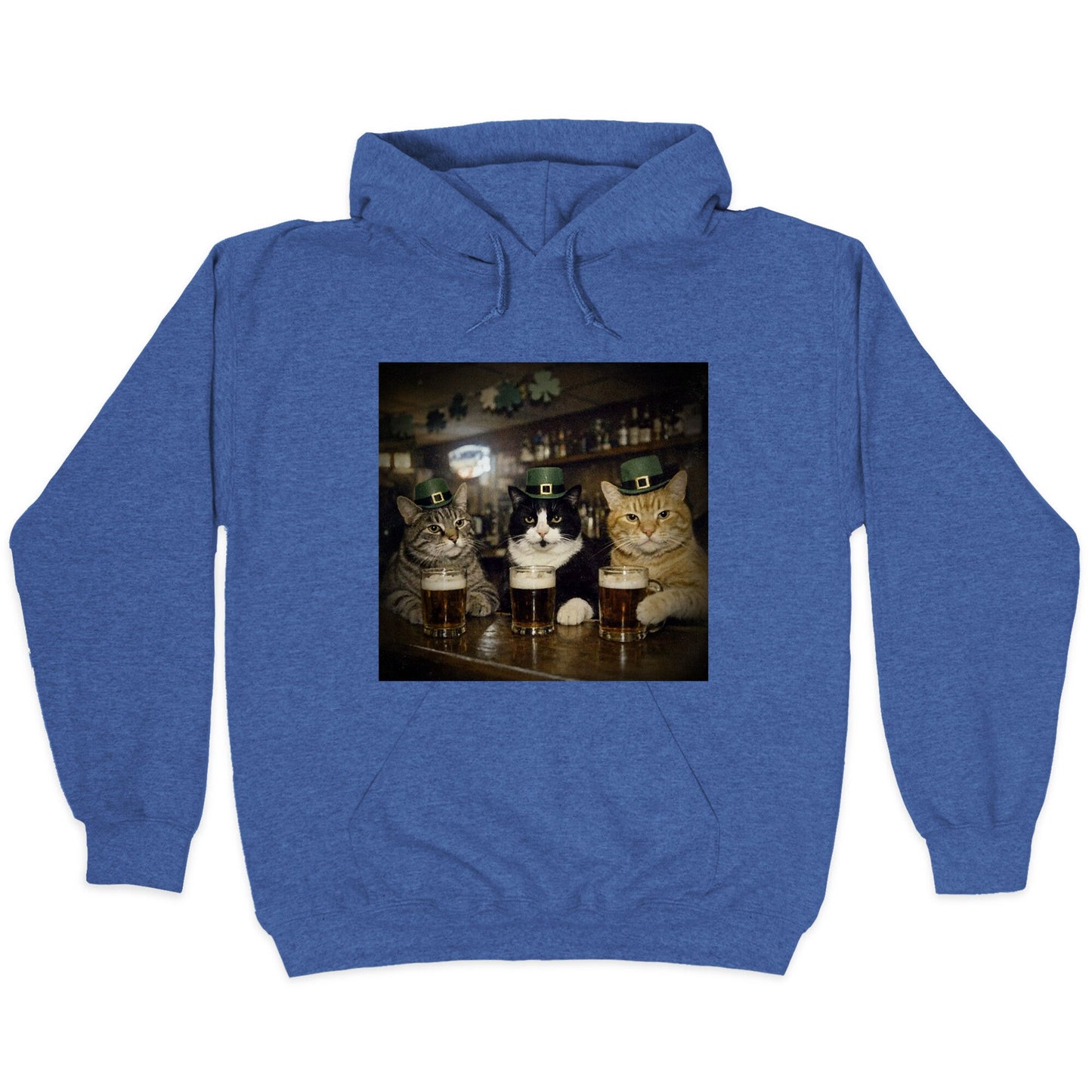 Saint Patrick Cats Hoodie
