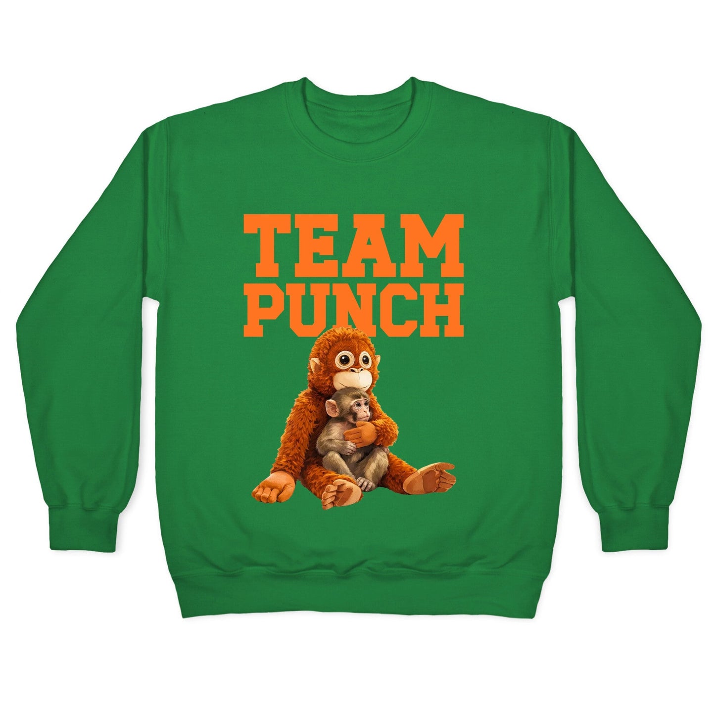 Punch The Monkey Crewneck Sweatshirt