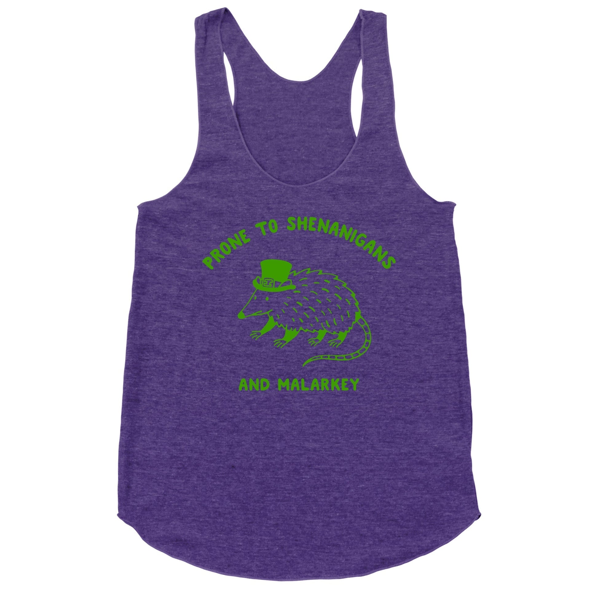 Shenanigans And Malarkey Racerback Tank