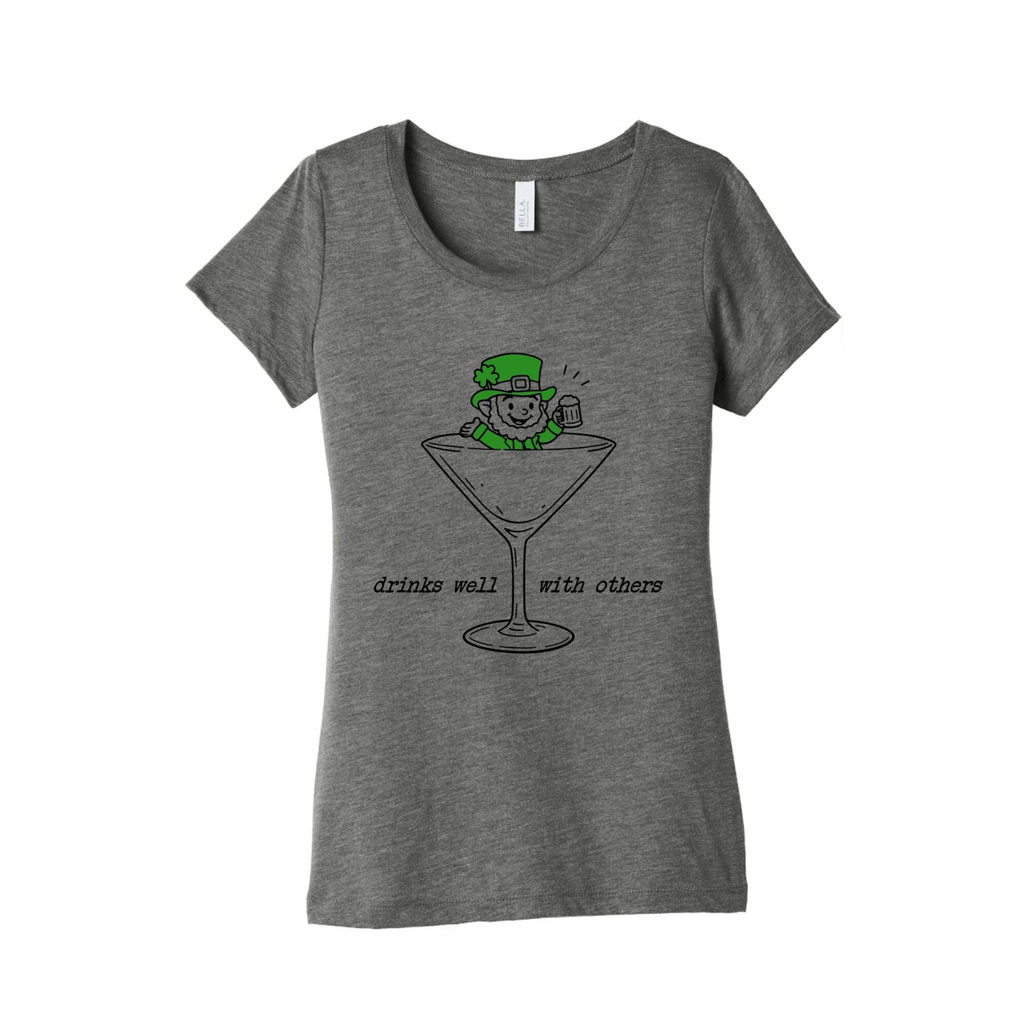 Drinks Well With Others Womens Triblend Tee