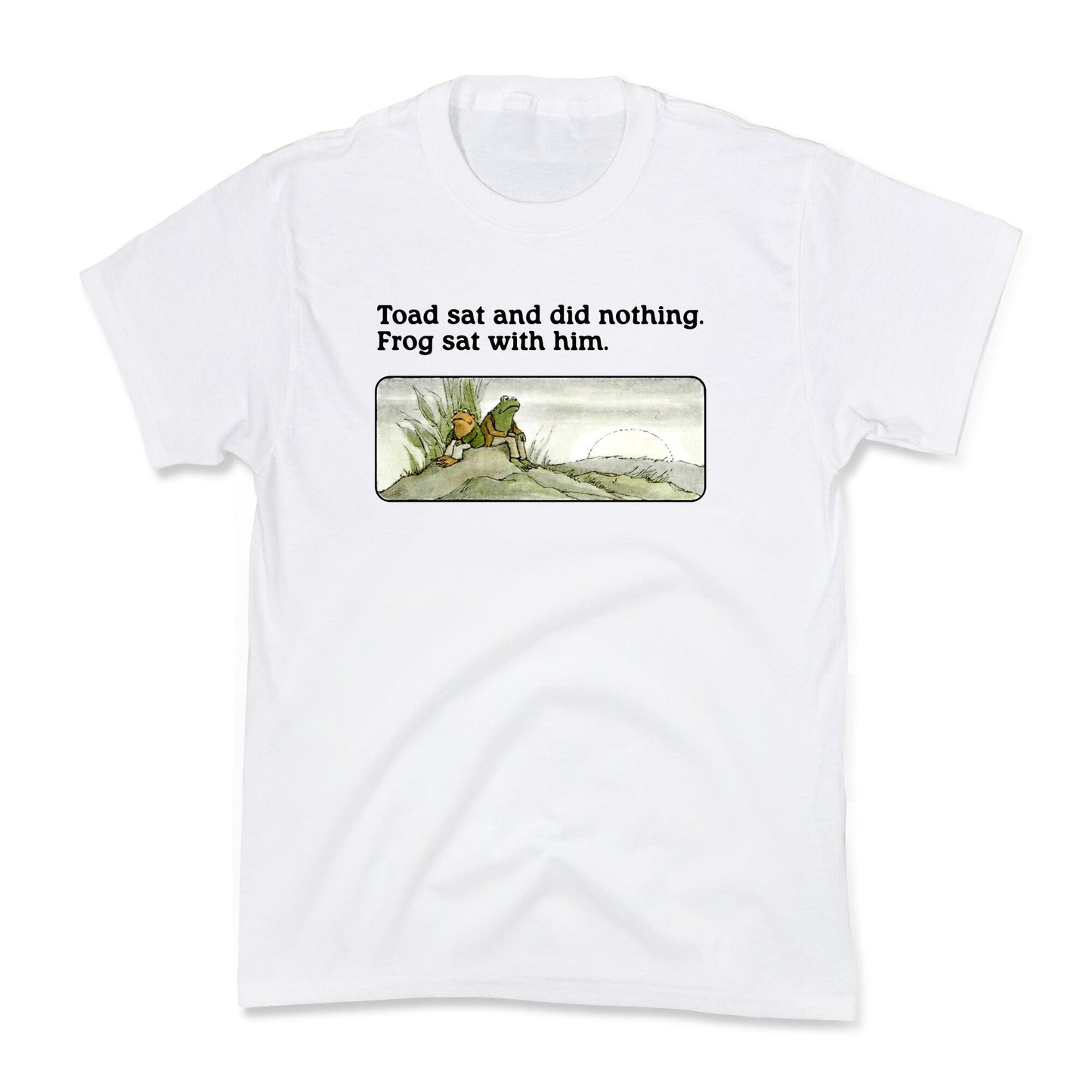 Toad Sat And Did Nothing Kids Tee