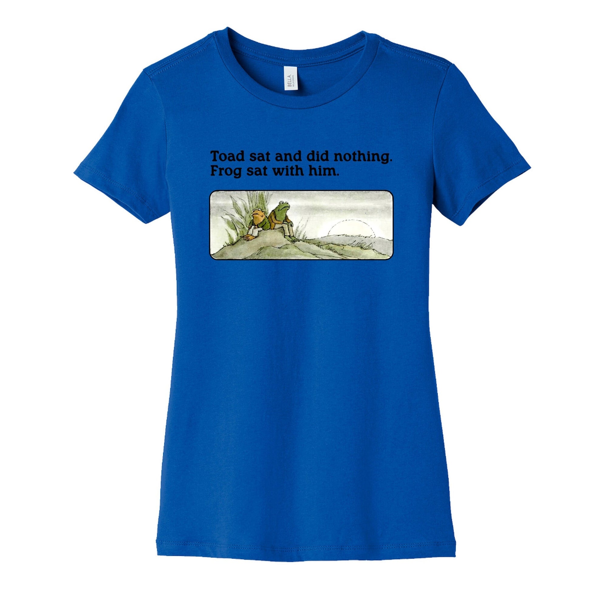 Toad Sat And Did Nothing Womens Cotton Tee