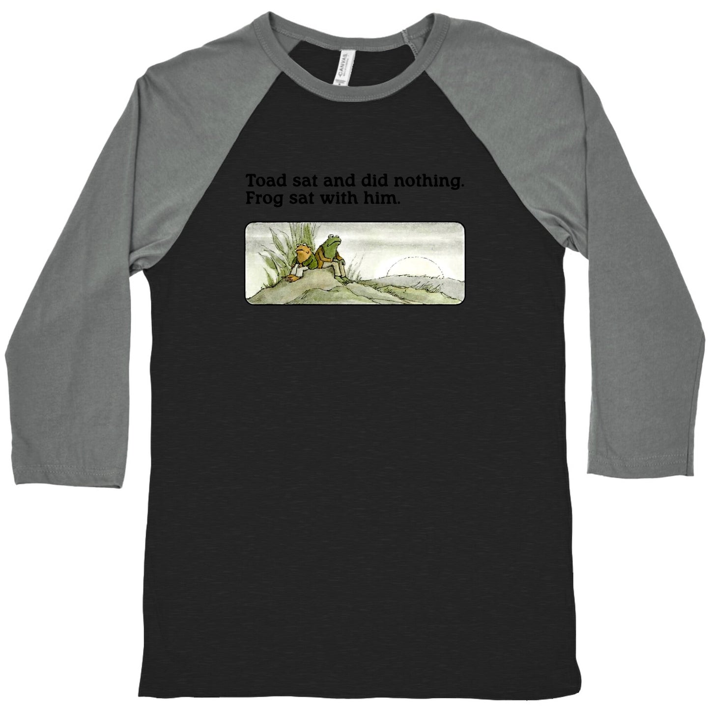 Toad Sat And Did Nothing Baseball Tee