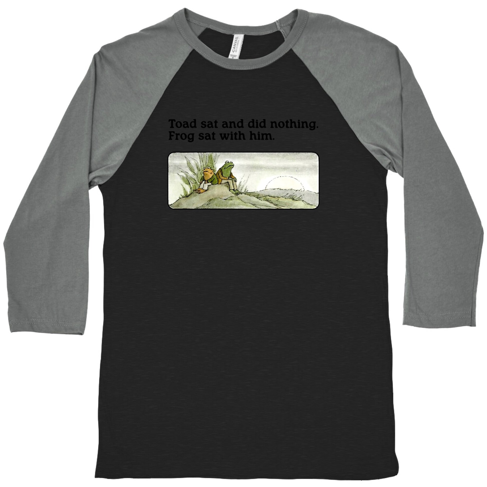 Toad Sat And Did Nothing Baseball Tee