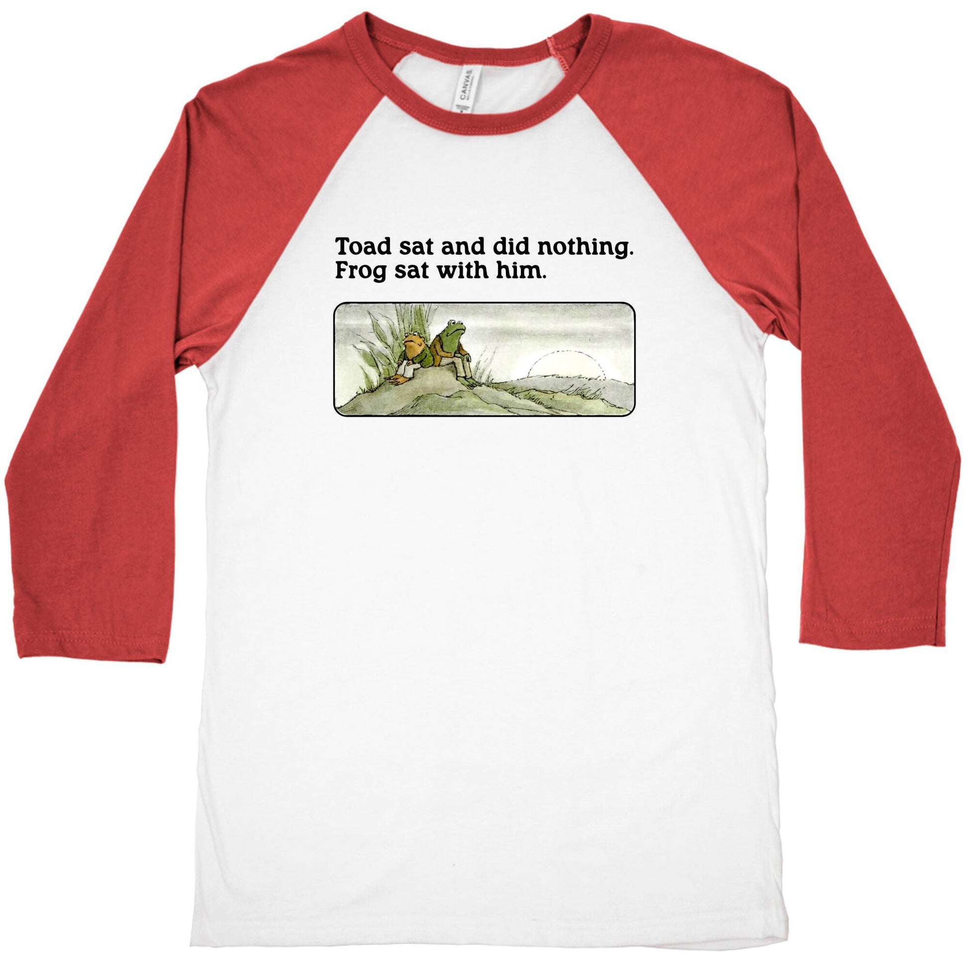 Toad Sat And Did Nothing Baseball Tee