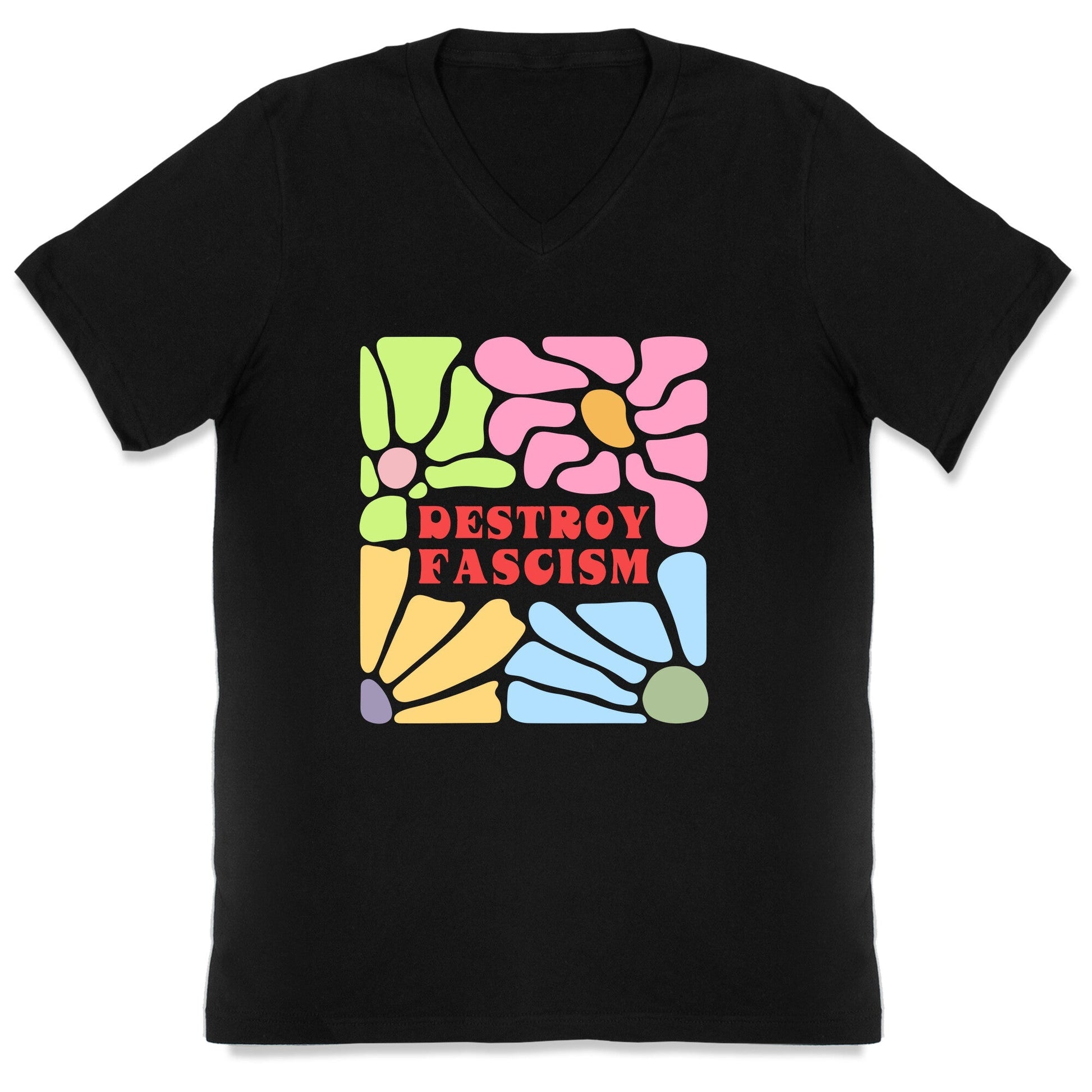 Destroy Fascism V-Neck