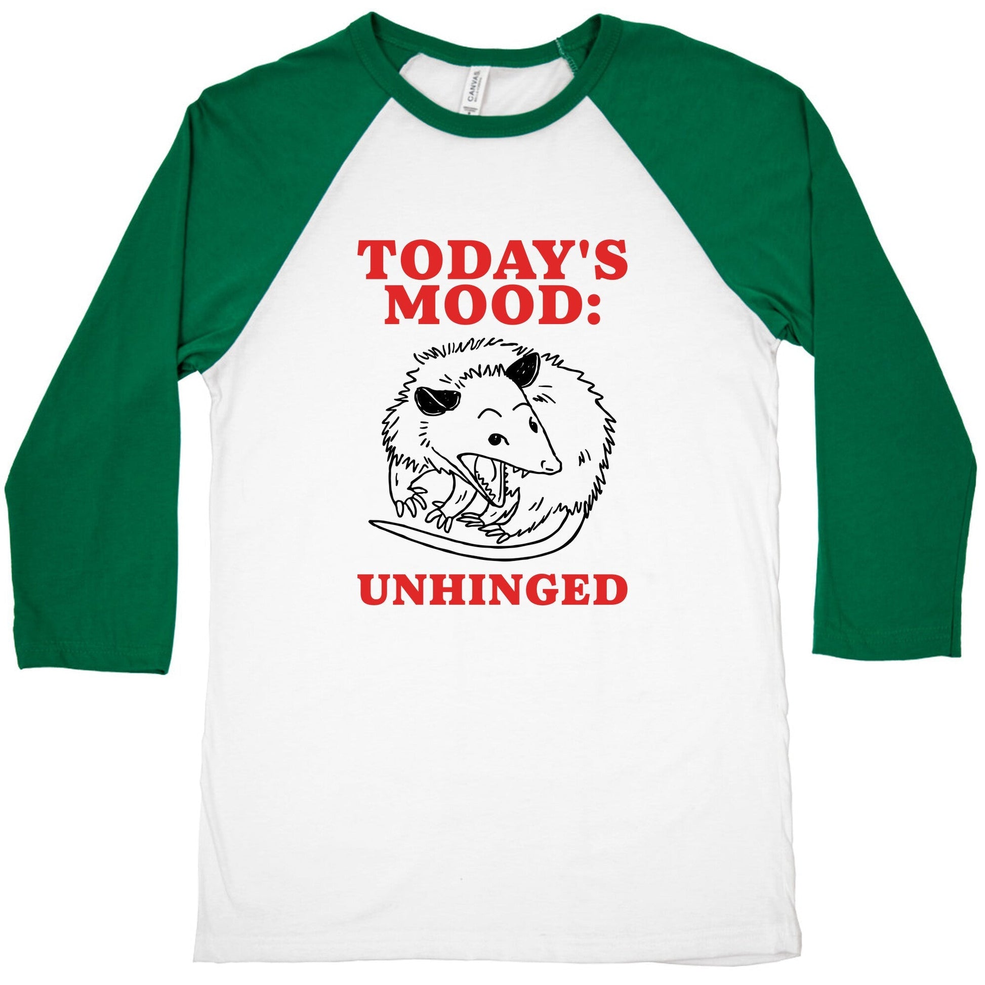 Todays Mood: Unhinged Baseball Tee