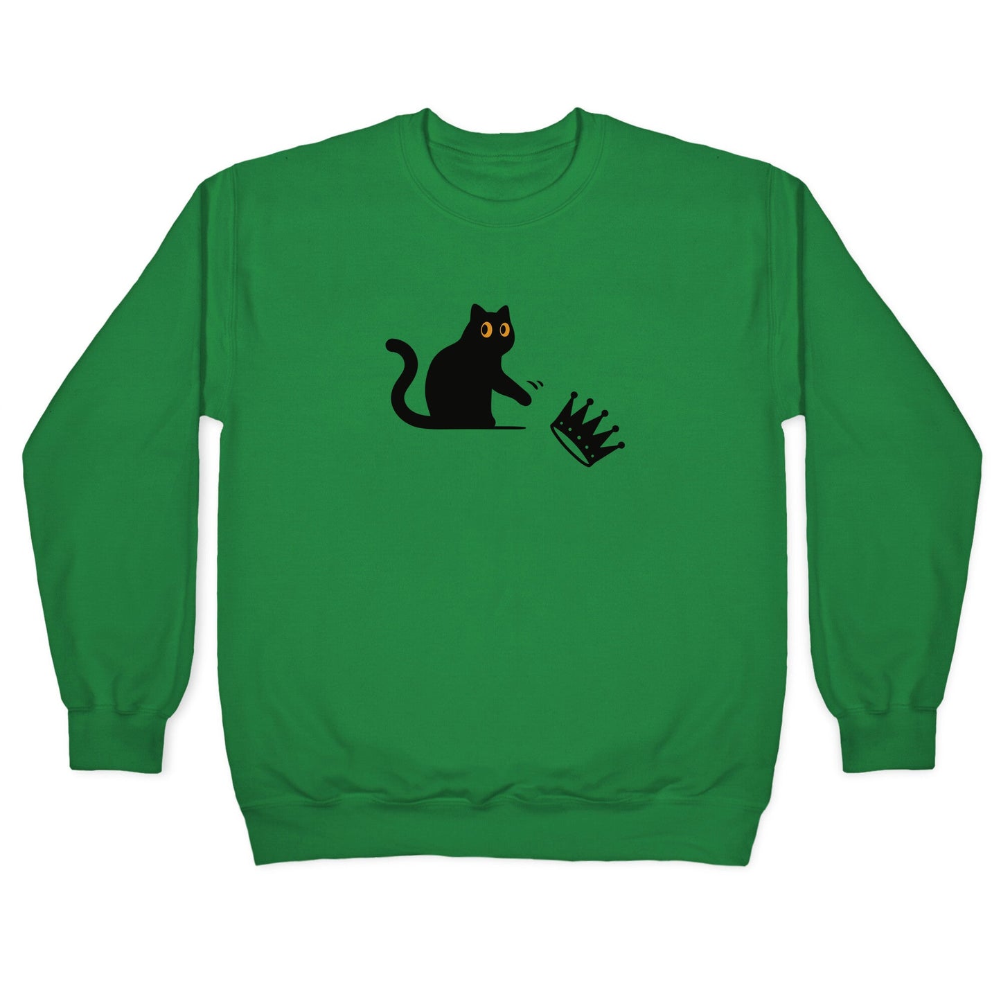 No Kings Cat Crewneck Sweatshirt