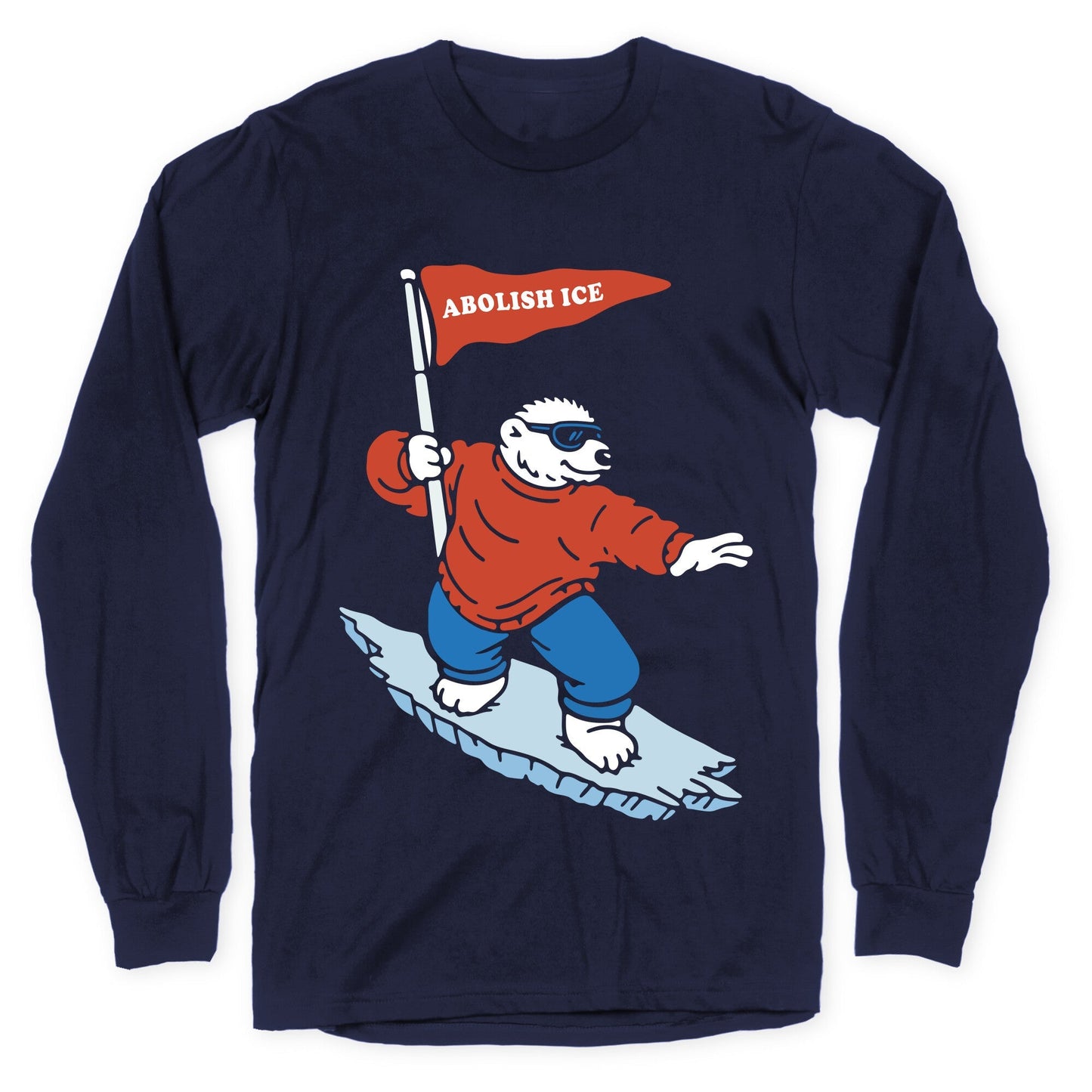 Abolish ICE Bear Longsleeve Tee