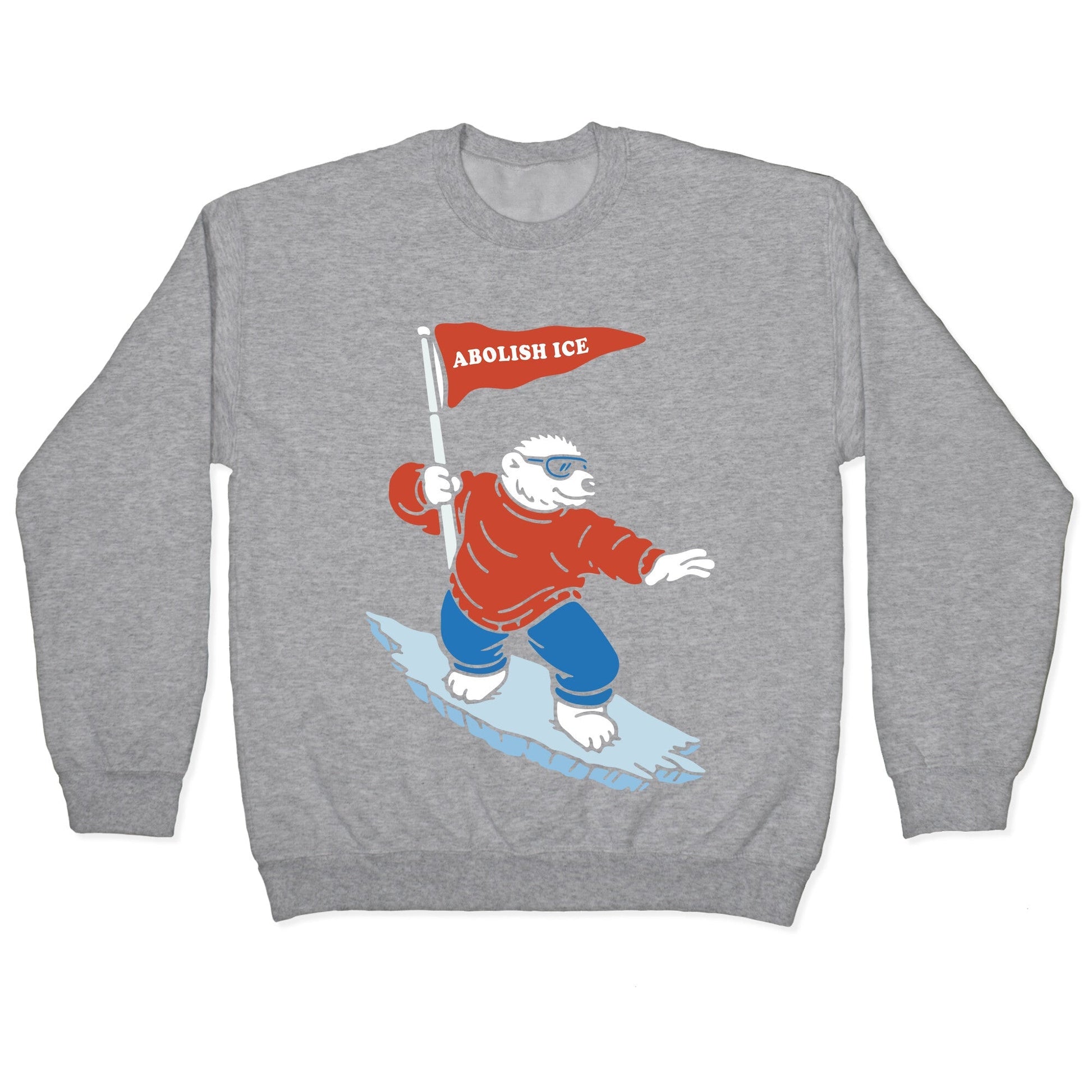 Abolish ICE Bear Crewneck Sweatshirt