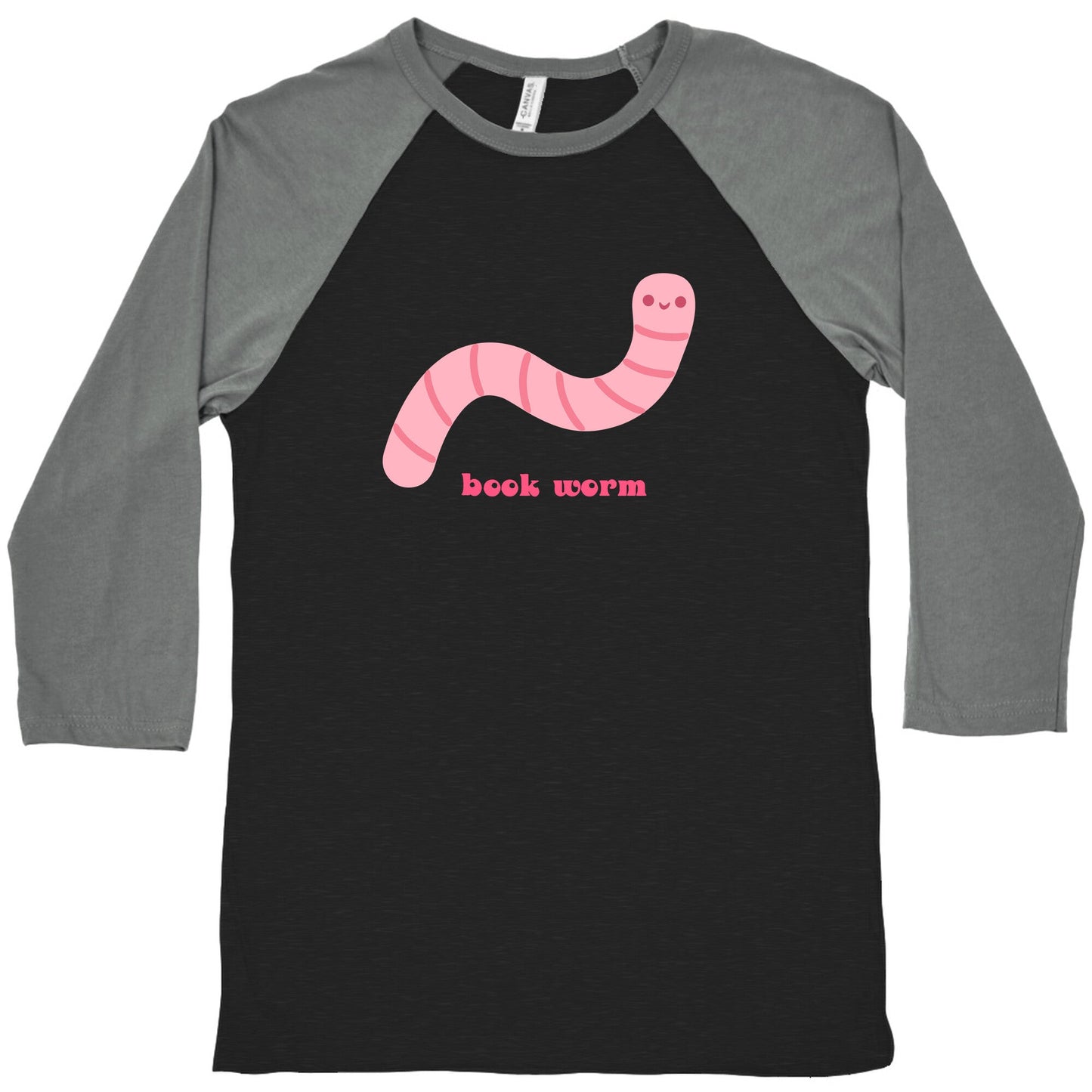 Book Worm Baseball Tee