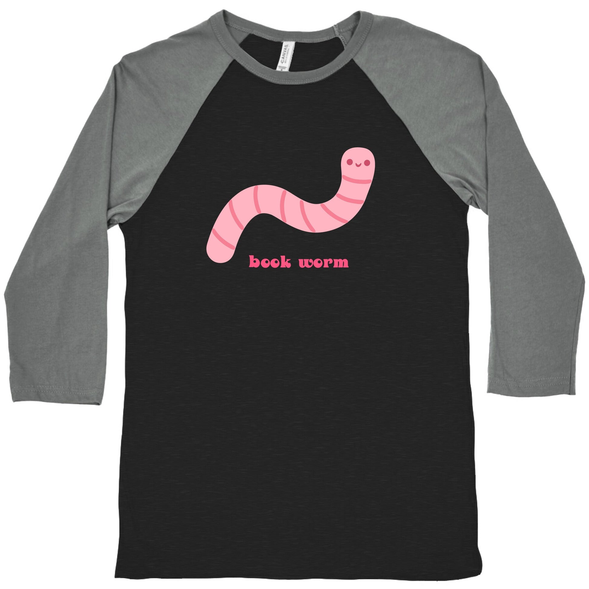 Book Worm Baseball Tee