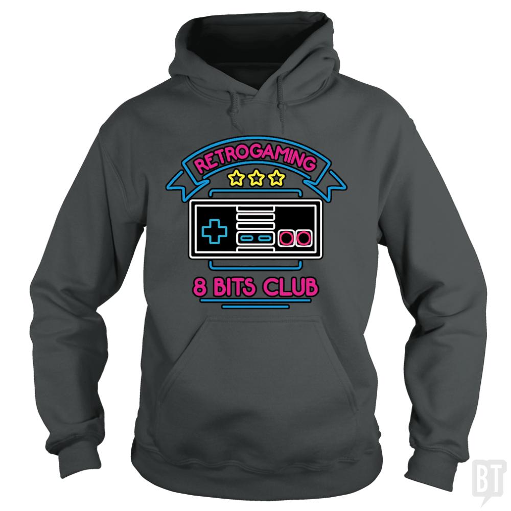 Retro Gamer 8 Bits Club Hoodie