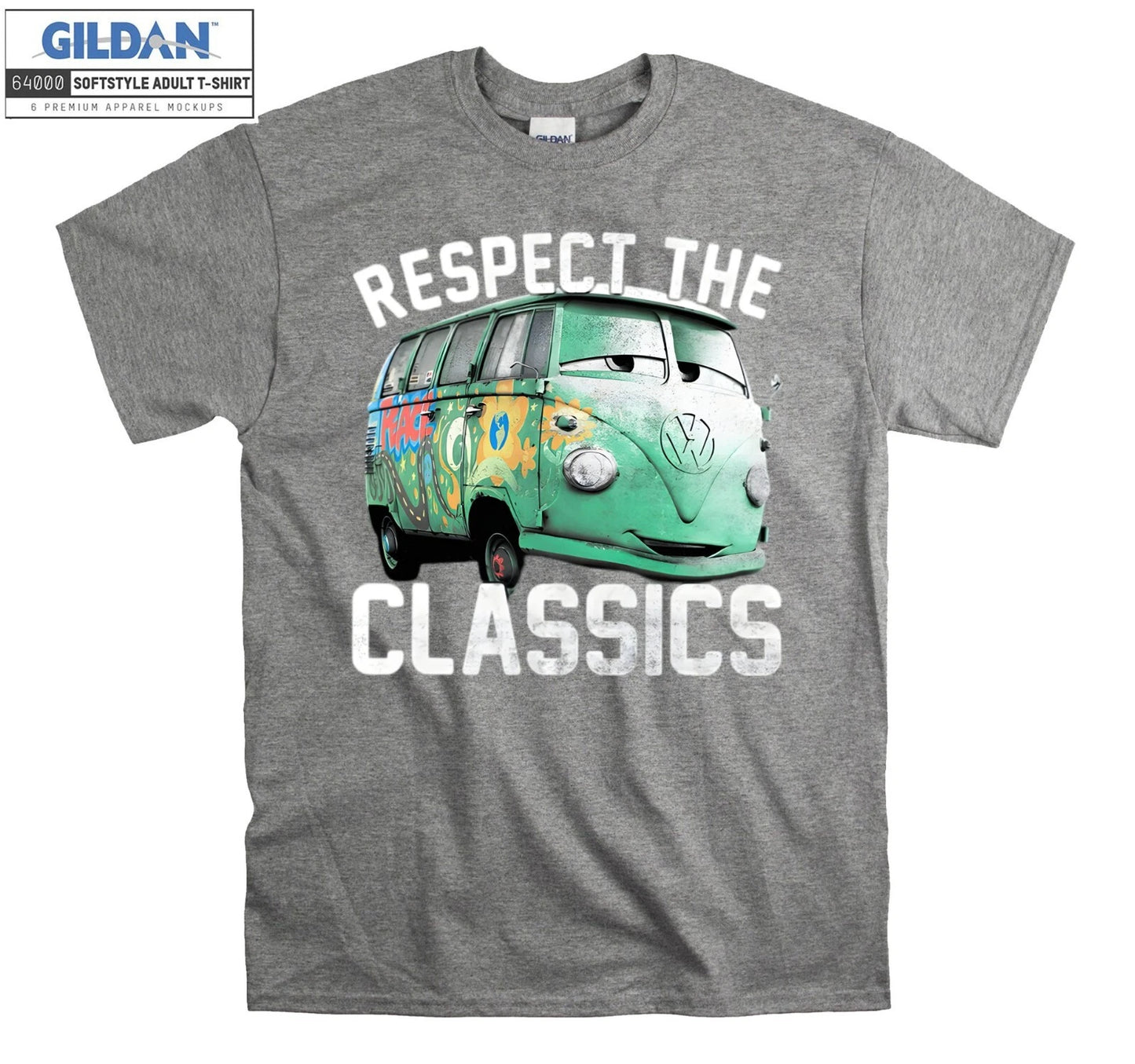 Disney Pixar Cars Fillmore Respect Classics Hoodie Tshirt Men Women Unisex AB454