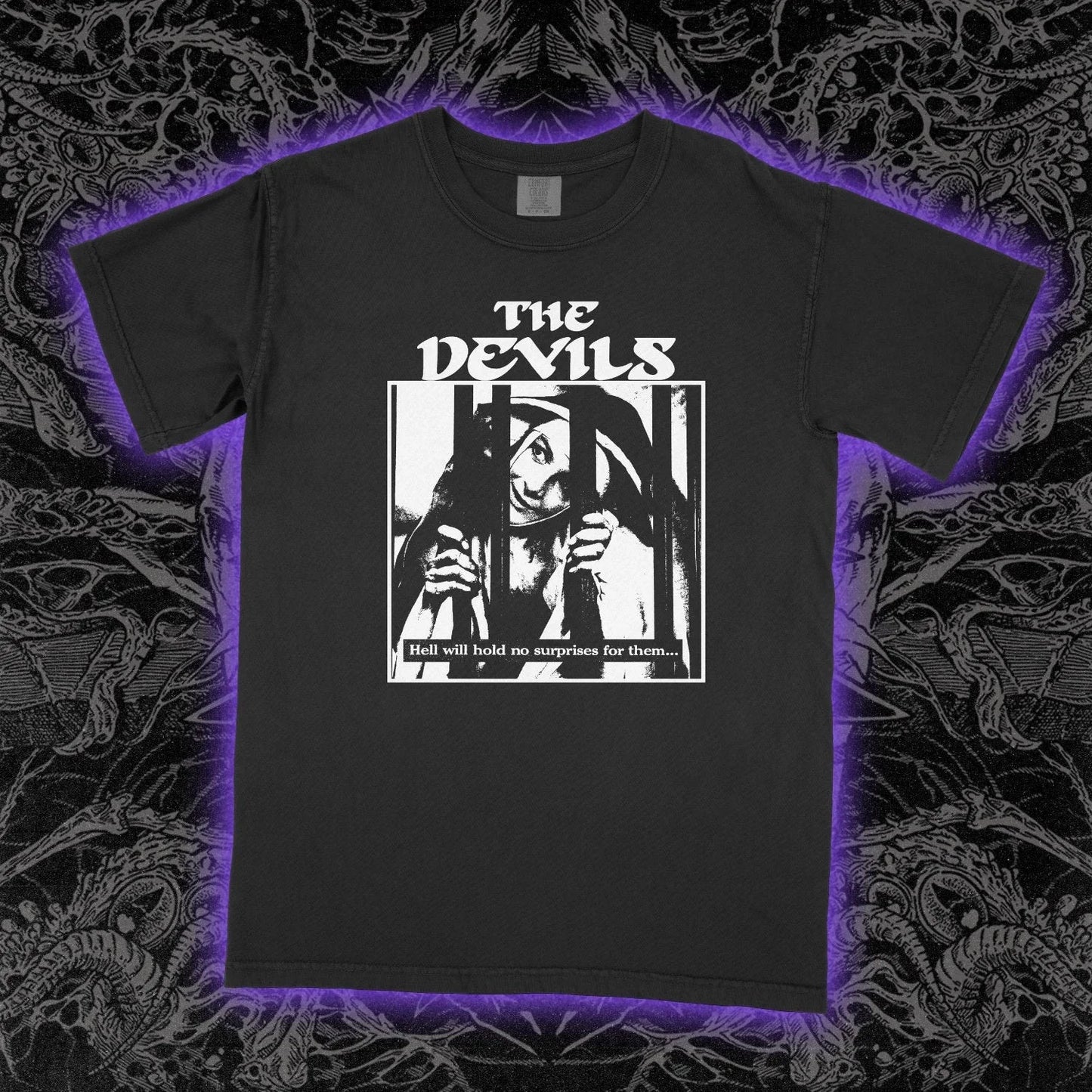 The Devils 1971 T-Shirt Ken Russell Film Cult Horror Graphic Tee Unisex Cotton