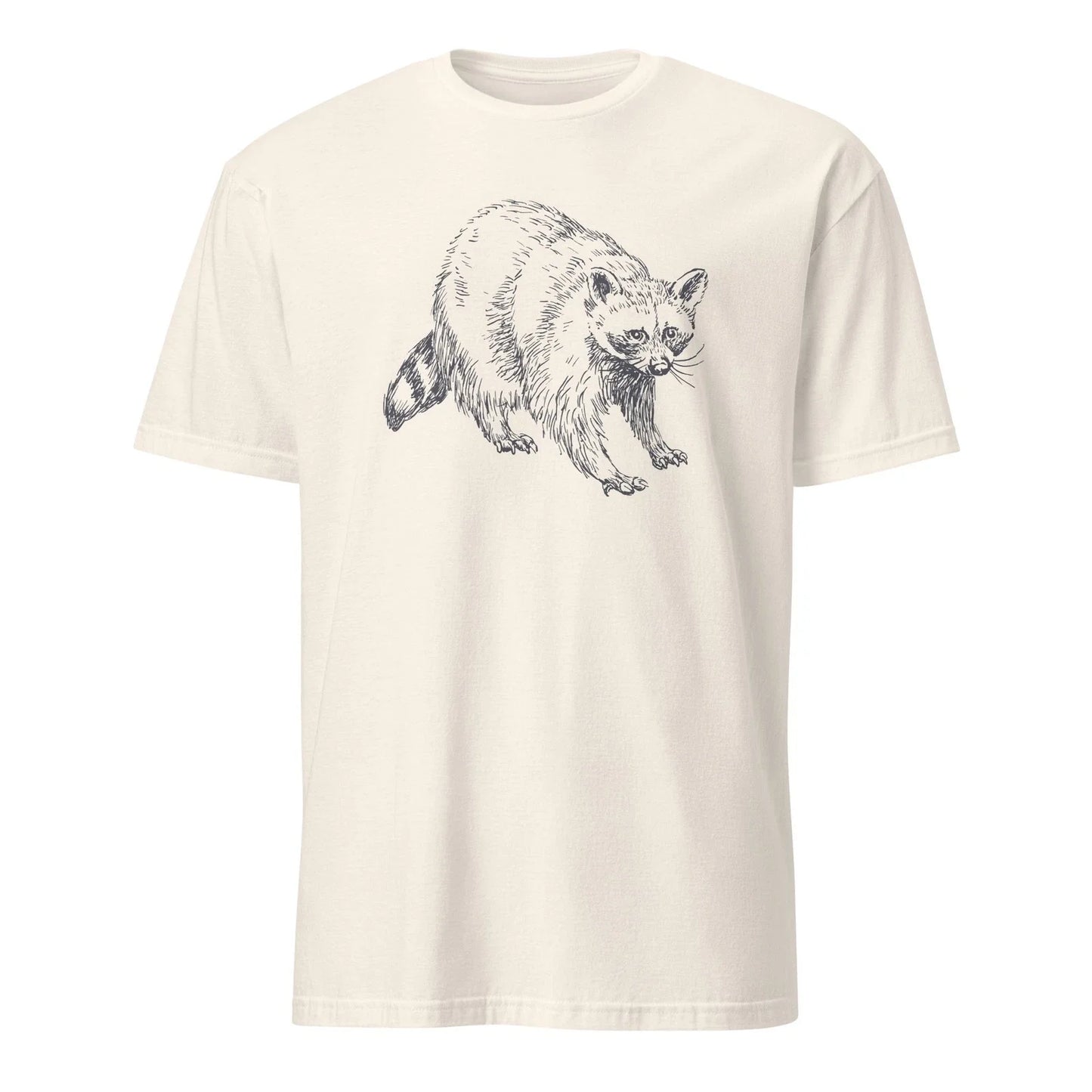 Vintage Raccoon Shirt Dark Blue Nature Graphic Tee Aesthetic Wildlife