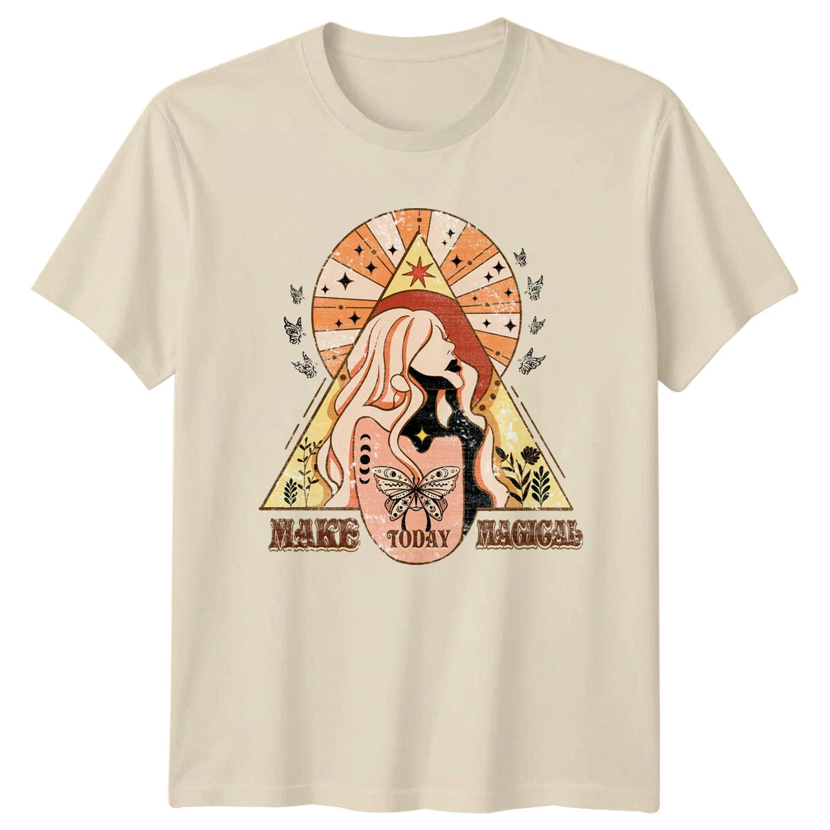 Make Today Magical Celestial Witch T-Shirt Mystic Boho Shirt