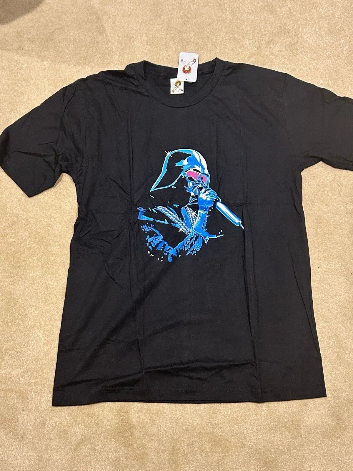 Star Wars Pop Art T Shirt Darth Vader Hip Hop Star Size L