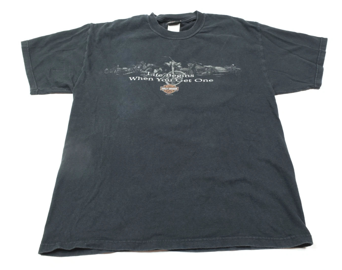 Vintage Harley Davidson Grand Canyon T-Shirt Mens Large Black Sedona Moto Y2K