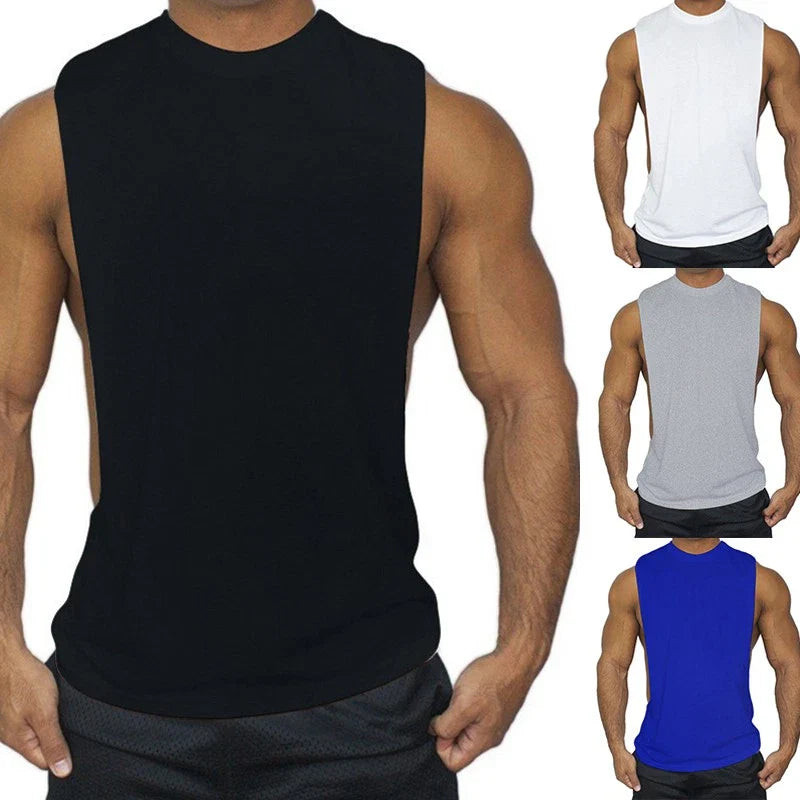 Football shirt muscle Top Men's Black Workout Vest Tank body building  fitness
