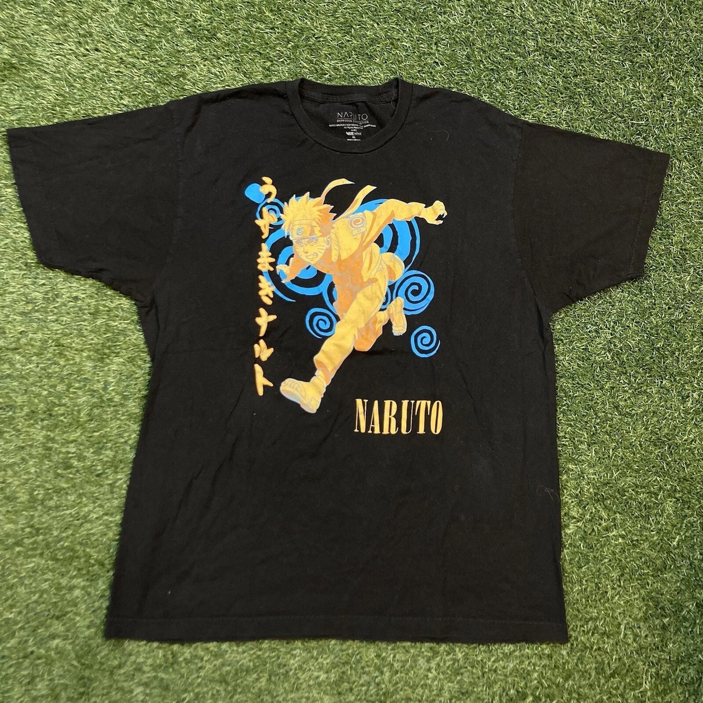 Naruto Shirt XL 00s Y2K Anime Manga Shippuden Collection '02 Cartoon Tee