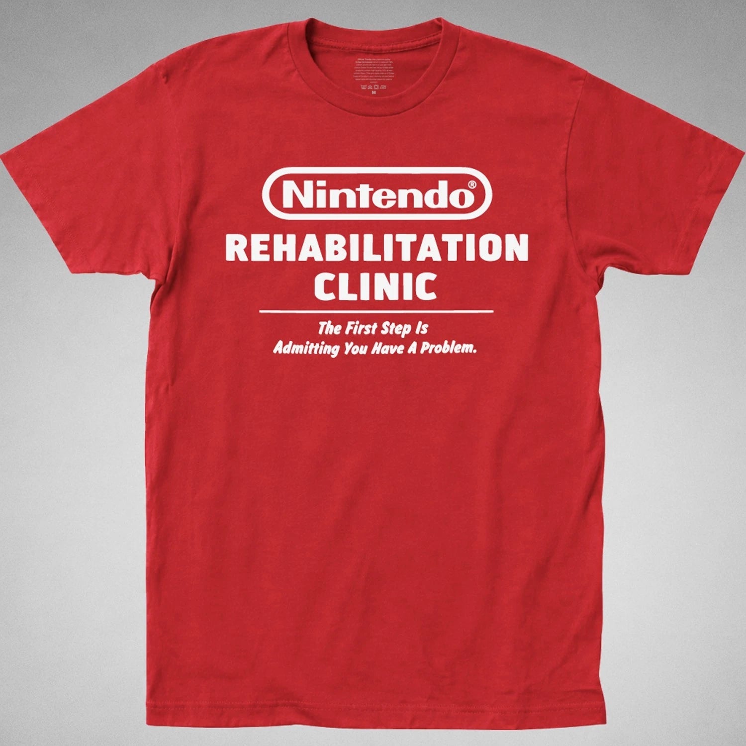 Nintendo Rehabilitation Clinic T-SHIRT retro rehab gamer videogame console y2k