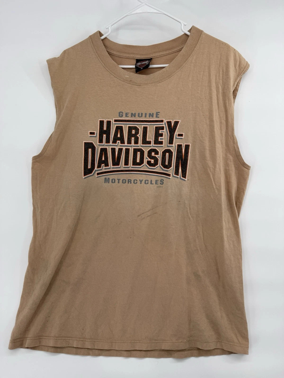 Y2K Harley Davidson Shirt Sleeveless Battlefield Harley Davidson Thunder Creek