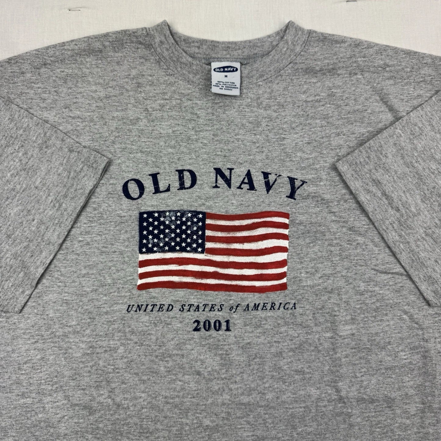 Vintage Old Navy 2001 T Shirt Adult Medium United States Flag Hipster Y2K USA