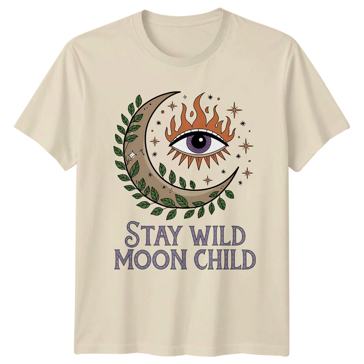 Stay Wild Moon Child T-Shirt Boho Celestial Magic Eye Tee