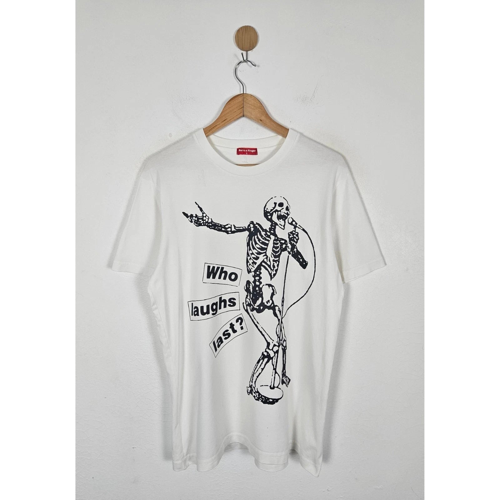 Who laugh Last Barbara Kruger pop art shirt