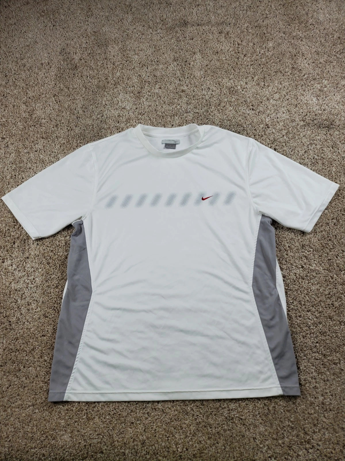 Vintage Nike Training Shirt XL Mens White  Short Sleeve Pullover Swoosh Y2K