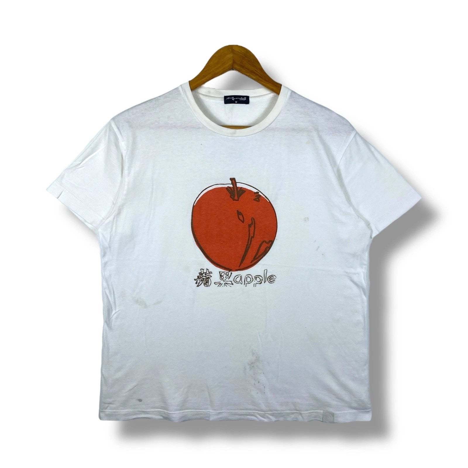 Vintage 00's ANDY WARHOL APPLE Pop Art Graphic Tee Shirt Medium Size