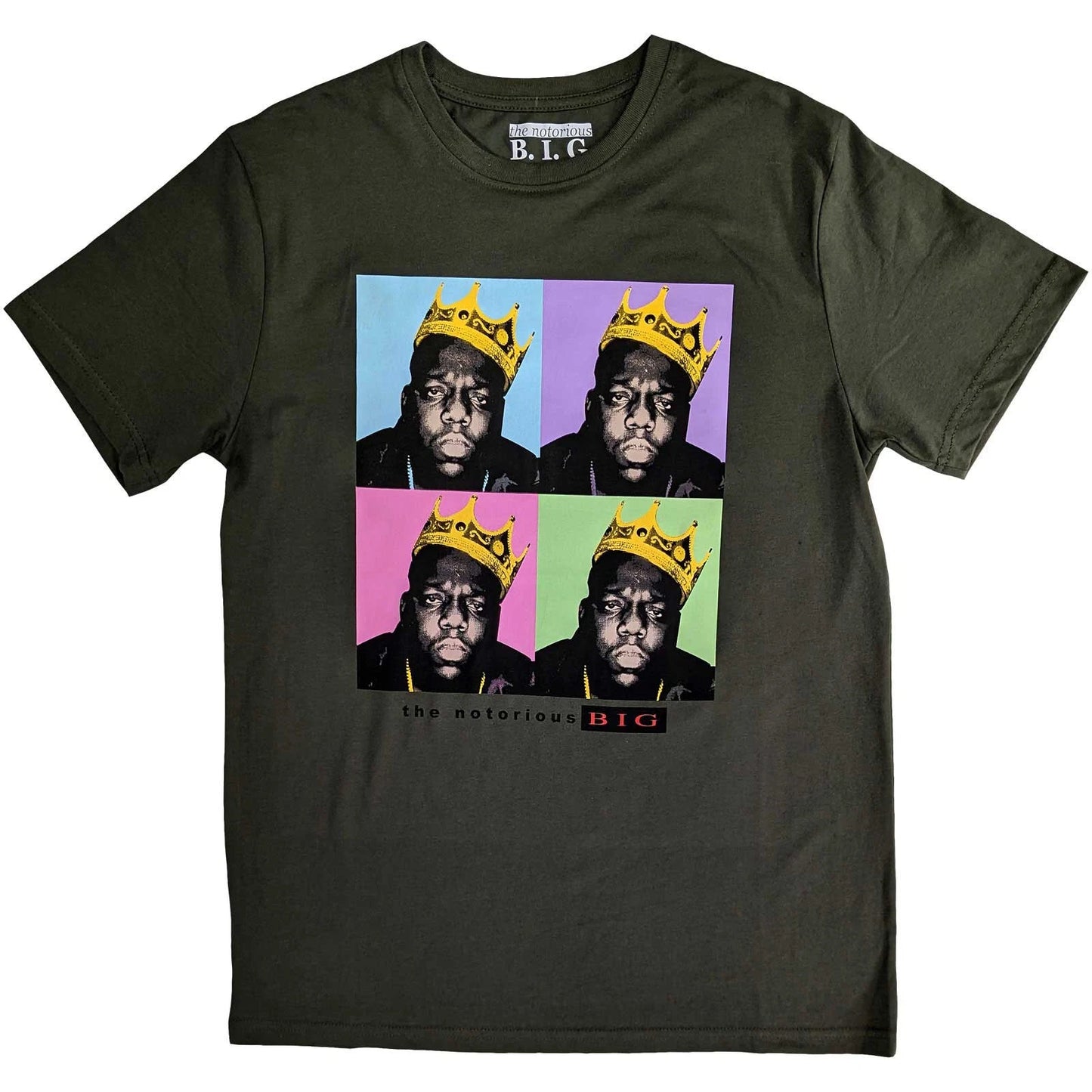 Biggie Smalls Crown Pop Art Official Men's T-Shirt Men's
