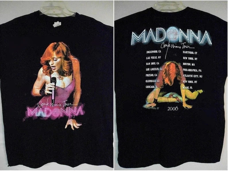 MADONNA Confestion Tour 2006 T-Shirt, Madonna Tour 2006 Shirt, Madonna T-Shirt