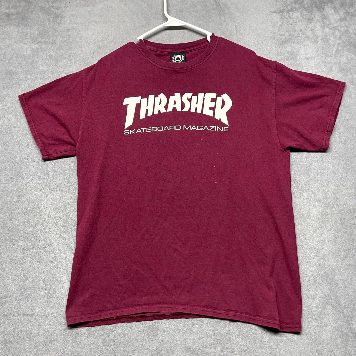 Thrasher Magazine Skateboard Y2K San Francisco T Shirt Mens L Red Graphic Cotton