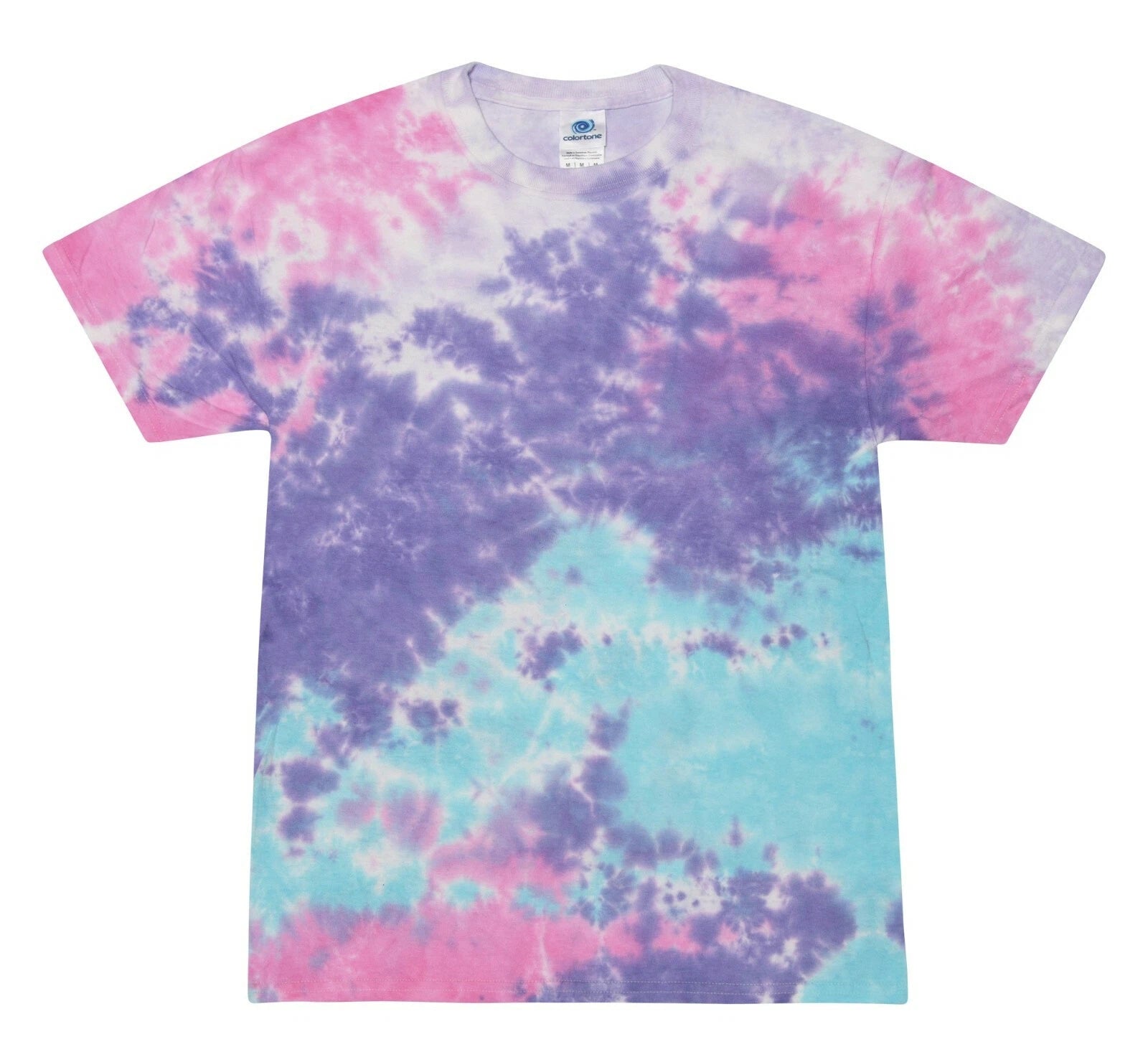Tie Dye T-Shirts Pastel Cotton Candy Adult & Kids 100% pre-Shrunk Cotton S/S