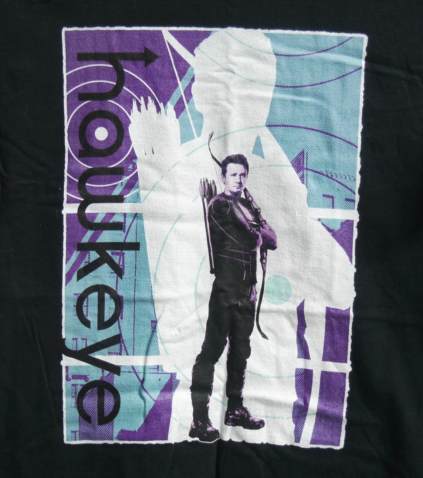Marvel Studios Hawkeye Pop Art Poster Tee T-Shirt Port & Company Size Small