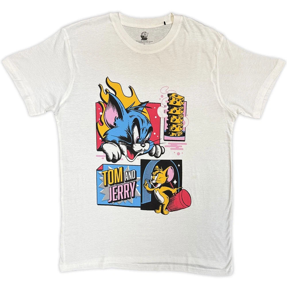 Tom & Jerry Pop Art Official T-Shirt Mens