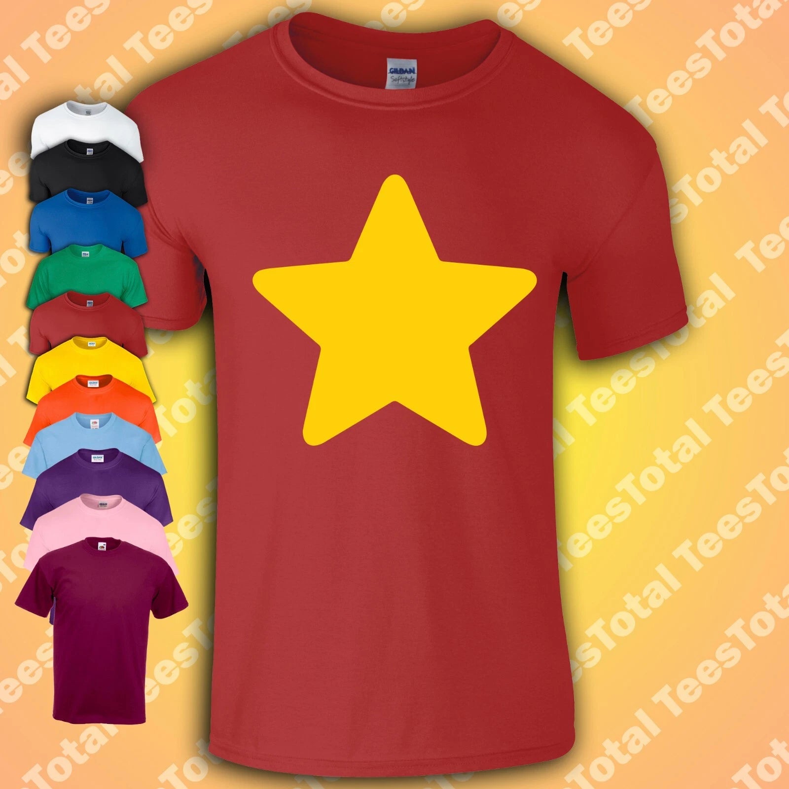 Steven Universe T-shirt Yellow Star Comedy inspired Cartoon Kids Tee