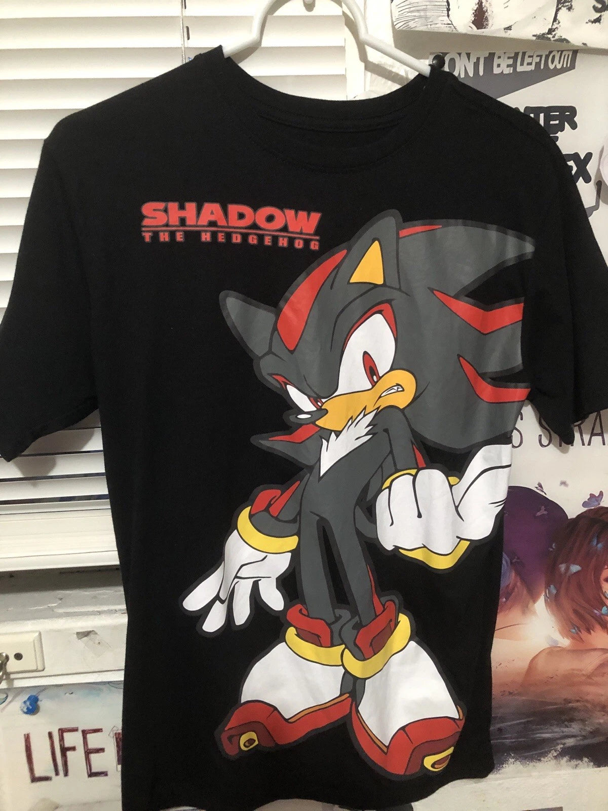 Shadow The Hedgehog Y2k Shirt Size 14/16 (Men’s Small)