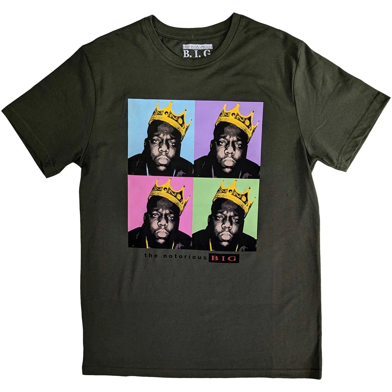 Biggie Smalls Crown Pop Art Official T-Shirt Men Unisex