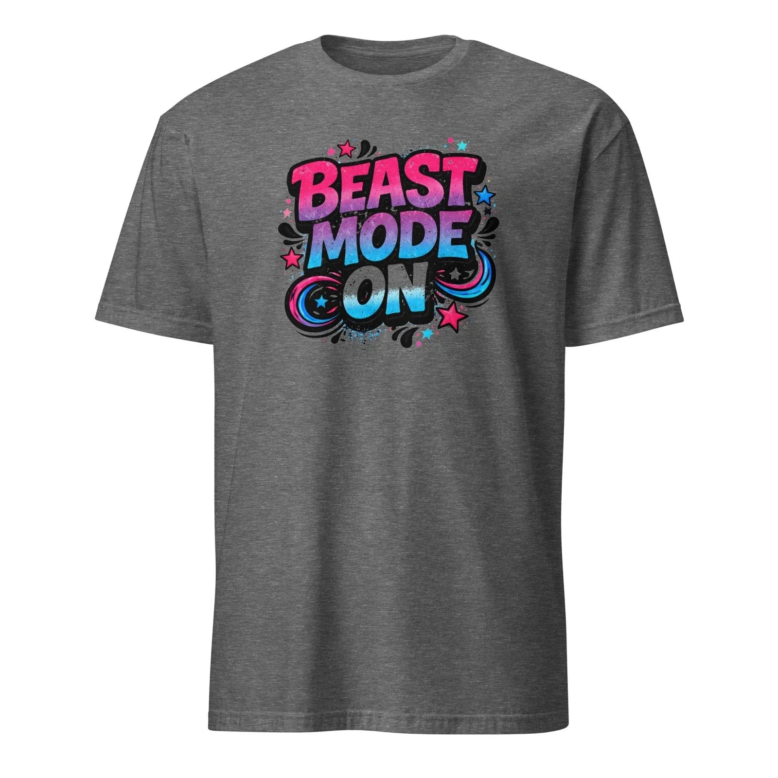 Beast Mode On Shirt Retro 90s Streetwear Graphic Tee Neon Grunge Workout Tshirt