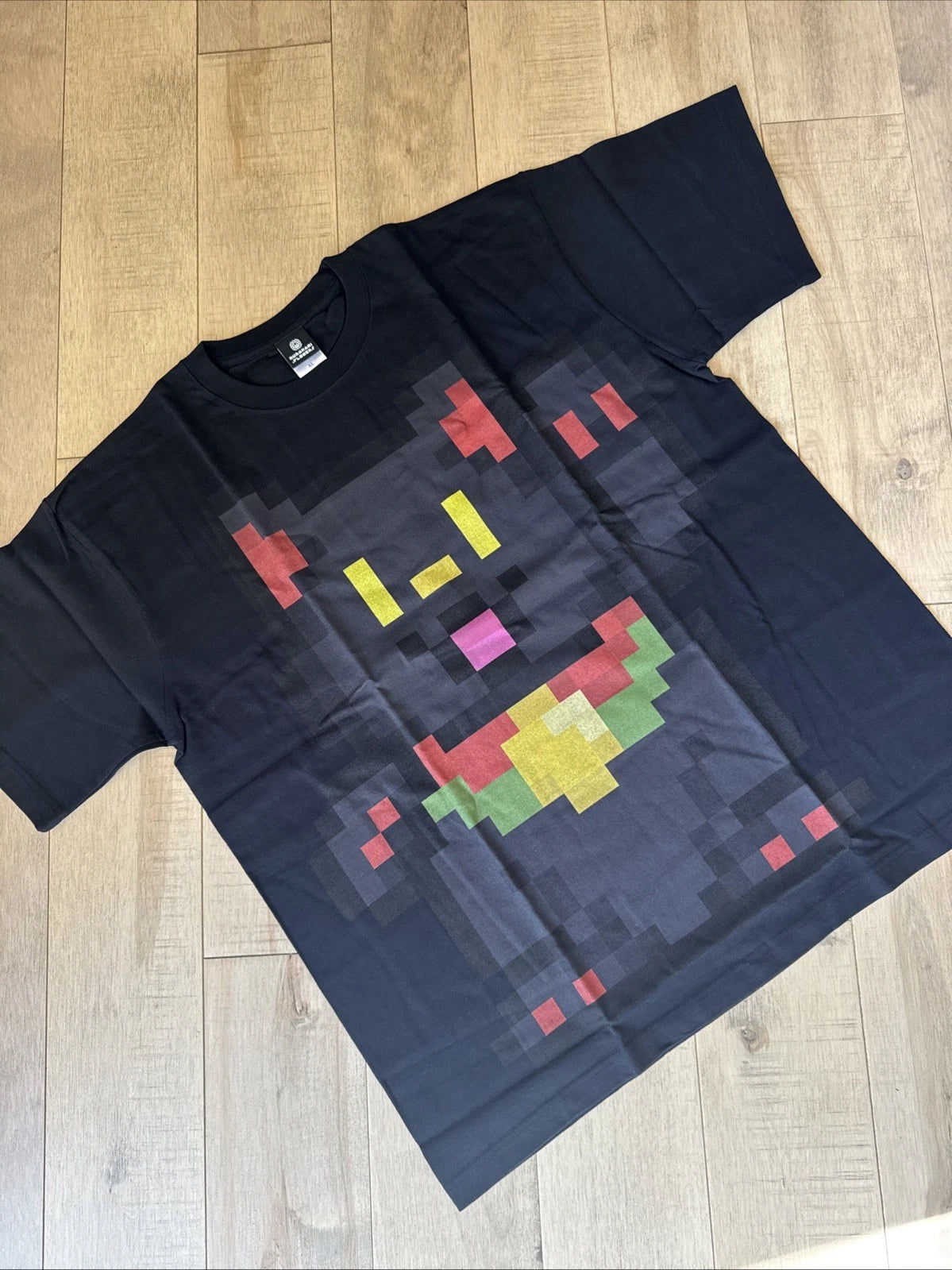 Takashi Murakami Pixel Graphic T-Shirt Black Kaikai Kiki Japan Art Tee Size XL